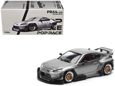 Pop Race Toyota Pandem Gr86 Silver Metallic 1/64 Diecast Model Car By  In Black