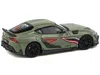 Pop Race Toyota Supra "darwinpro 66g Nwb" Green With Shark Mouth Graphics 1/64 Diecast Model Car By