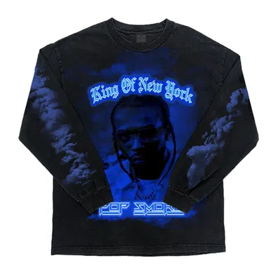Pre-owned Pop Smoke Men's  King Of New York Longsleeve In Black