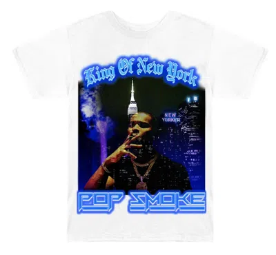 Pre-owned Pop Smoke Men's  King Of New York T-shirt In White