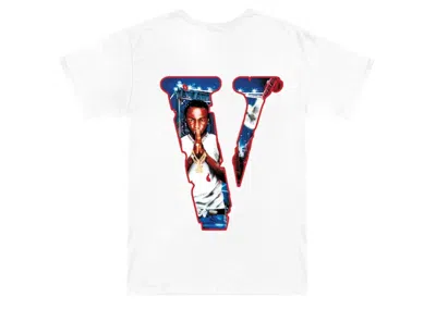 Pre-owned Pop Smoke Men's  X Vlone City Tee Shirt In White