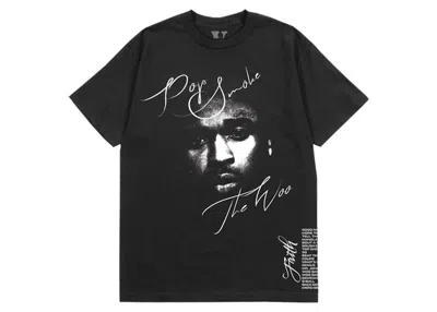 Pre-owned Pop Smoke Men's  X Vlone Faith T-shirt In Black