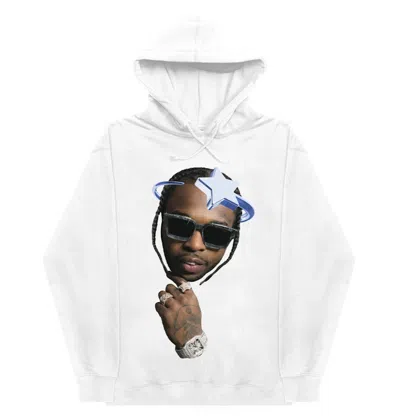 Pre-owned Pop Smoke Men's  X Vlone Halo Hoodie In White