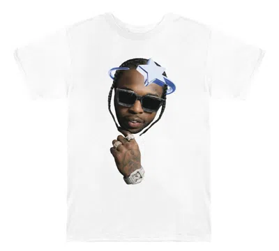 Pre-owned Pop Smoke Men's  X Vlone Halo T-shirt In White