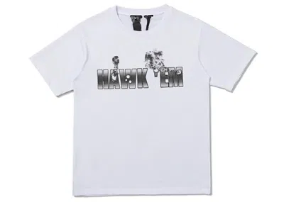 Pre-owned Pop Smoke Men's  X Vlone Hawk Em' T-shirt In White