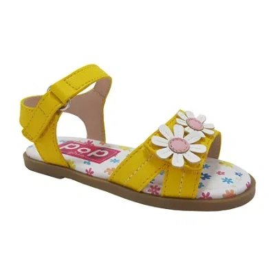 Pop Babies' Toddler Girls Lil Niyah Adjustable Strap Flat Sandals In Multi