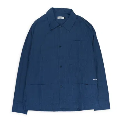 Pop Trading Company Blue Metrospective Button-down Over Shirt