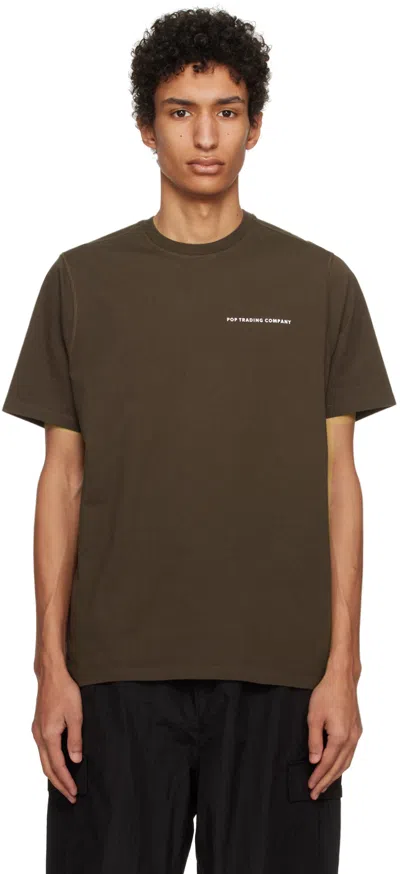 Pop Trading Company Brown 'pop' T-shirt In Delicioso