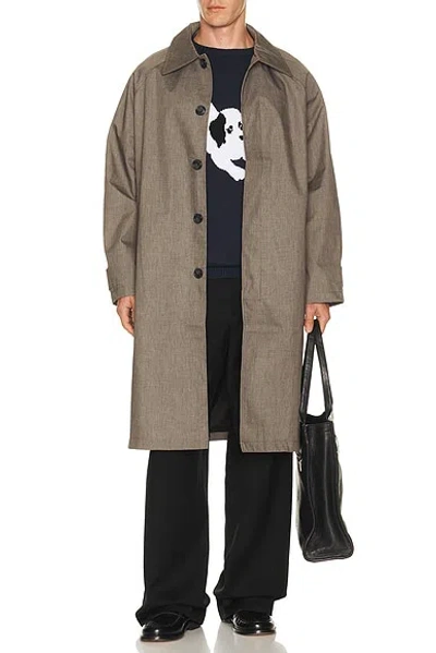 Pop Trading Company Car Coat In Brown