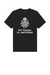Pop Trading Company Four Days Tee In Black