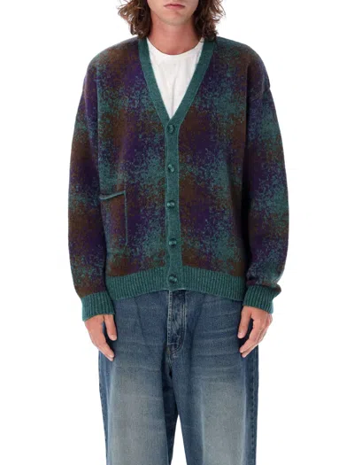 Pop Trading Company Pop Trading Company Gradient Cardigan In Green