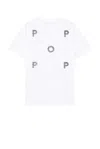 Pop Trading Company Inside Logo T-shirt In White