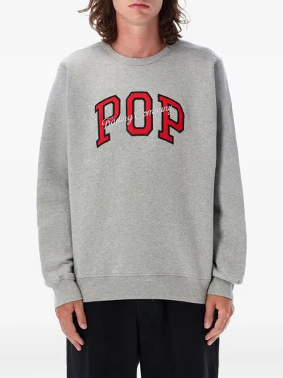 Pop Trading Company LOGO-EMBROIDERED SWEATSHIRT