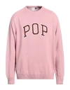 Pop Trading Company Pop Trading Company Man Sweater Pink Size L Cotton In Pink