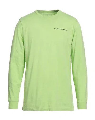 Pop Trading Company Pop Trading Company Man T-shirt Light Green Size Xl Cotton