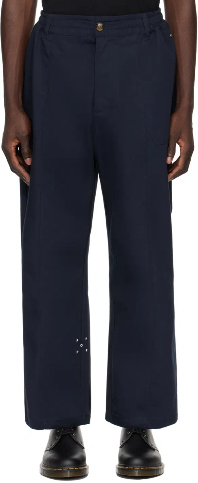 Pop Trading Company Navy Four-pocket Trousers