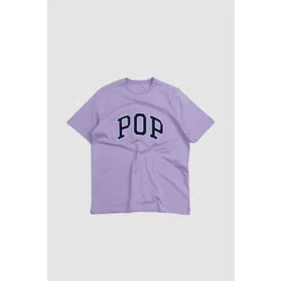 Pop Trading Company Pop Arch Logo T-shirt Viola In Purple