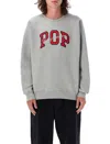 Pop Trading Company Pop Trading Company Pop Crewneck In Grey
