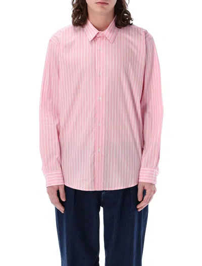 Pop Trading Company Pop Trading Company Stripes Shirt In Pink