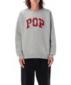 Pop Trading Company Pop Trading Company Pop Crewneck In Grey