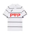 Pop Trading Company STRIPED SPORTIF SHIRT