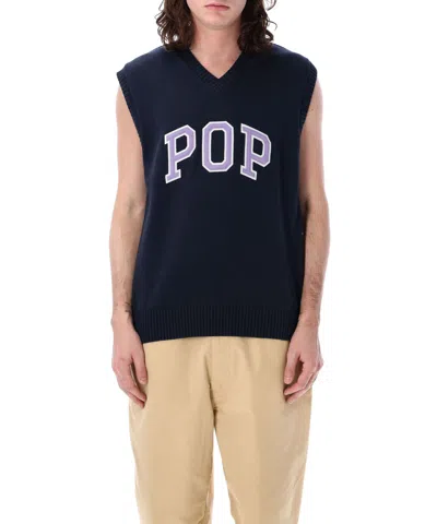 Pop Trading Company Pop Trading Company College Vest In Black