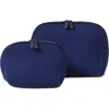 Pop Ups Brand 2-piece Neoprene Makeup Pouch Set In Blue