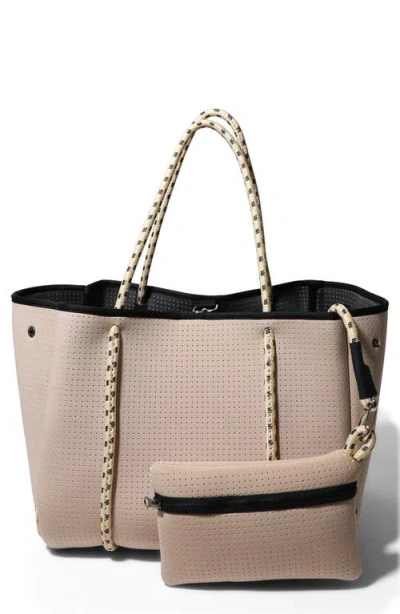 Pop Ups Brand Everyday Perforated Neoprene Tote In Brown