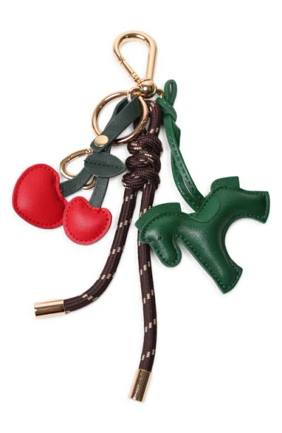 Pop Ups Brand Key Chain With Charms In Green