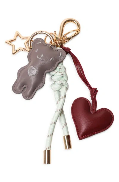 Pop Ups Brand Key Chain With Charms In Multi