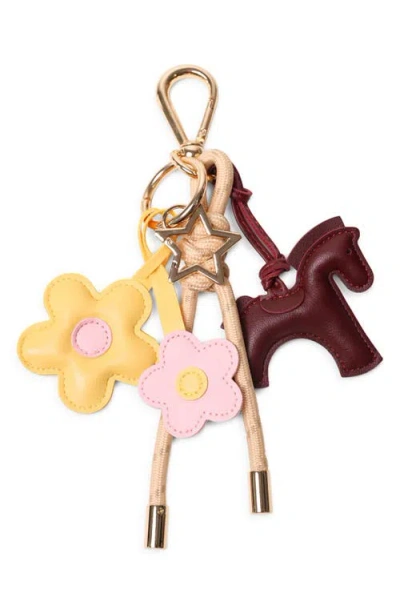 Pop Ups Brand Key Chain With Charms In Multi