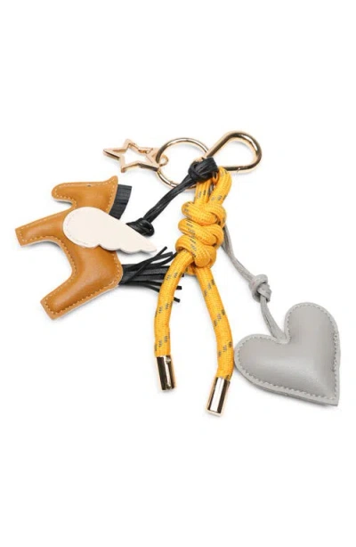 Pop Ups Brand Key Chain With Charms In Multi