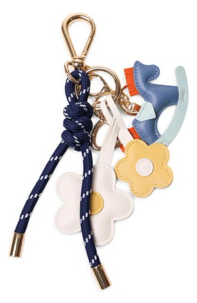 Pop Ups Brand Key Chain With Charms In Multi