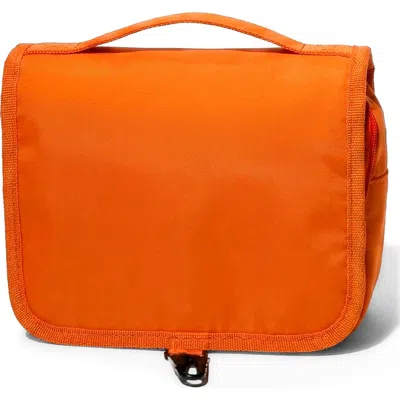 Pop Ups Brand Neoprene Water Resistant Hanging Toiletry Case In Orange