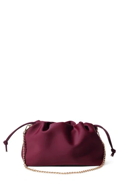 Pop Ups Brand Puff Neoprene Clutch In Bordeaux