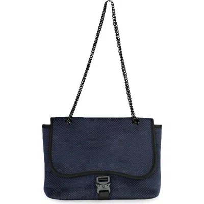 Pop Ups Brand Water Resistant Neoprene Shoulder Bag In Blue