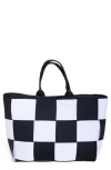Pop Ups Brand Water Resistant Woven Neoprene Large Tote Bag In Multi