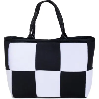 Pop Ups Brand Water Resistant Woven Neoprene Mini Tote Bag In Multi