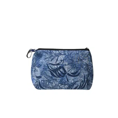 Pop Ups Brand Women's Essential Pouch Jungle Fever Denim Blue