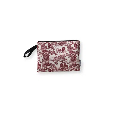Pop Ups Brand Women's Red Laptop Sleeve Lion Toile