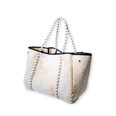 Pop Ups Brand Women's White Guy Harvey X Popups Brand Everyday Tote Tropical Turtle