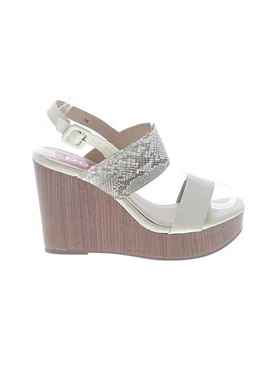 Pre-owned Pop Wedges In White