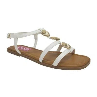 Pop Womens Crysella Strap Sandals In White
