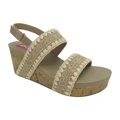 Pop Womens Kabilyn Wedge Sandals In Brown