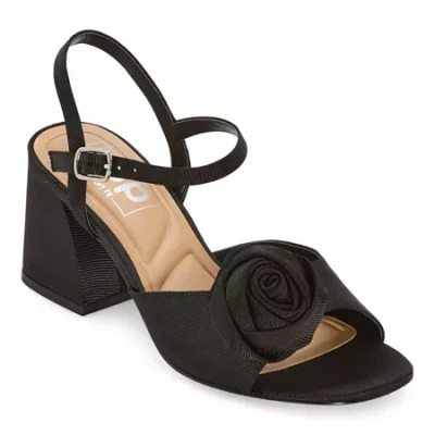 Pop Womens Shaea Heeled Sandals In Black
