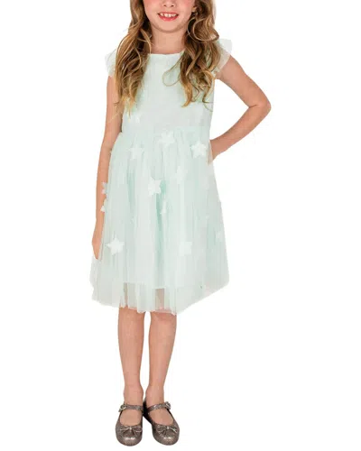 Popatu Kids' 3d Star Dress In Blue