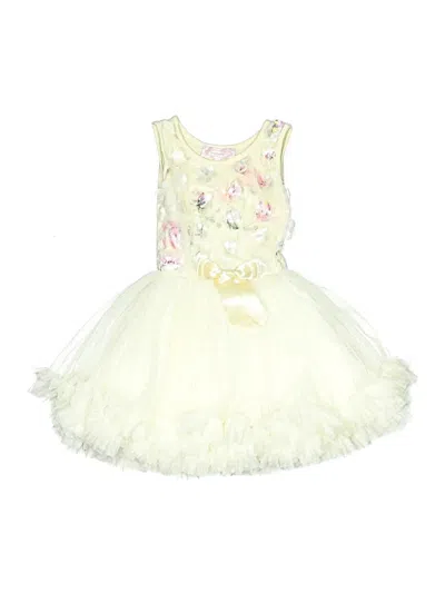 Pre-owned Popatu Kids' Dress In Ivory