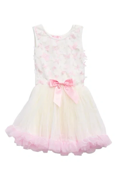 Popatu Kids' 3d Butterfly Pettidress In Pink