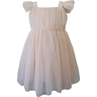 Popatu Kids' Floral Flocked Tulle Party Dress In Multi