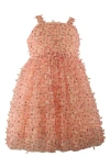 Popatu Kids' Star Mesh Tulle Dress In Pink